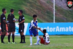 San Juan de los Lagos, Jalisco 2 de Junio de 2016. Acciones durante el partido entre las selecciones de Veracruz y Baja California Sur durante los octavos de final del Campeonato Nacional Sub-13 San juan de los Lagos, del Sector Amateur, celebrado en el Deportivo Santa Lucía. Foto: Imago7/Hugo Avila