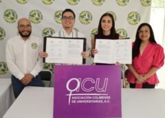 Firman Convenio la CDHEC y la Asociación Colimense de Universitarias