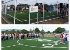 Entregó Gobierno del Estado dos Canchas más Mundial Social  